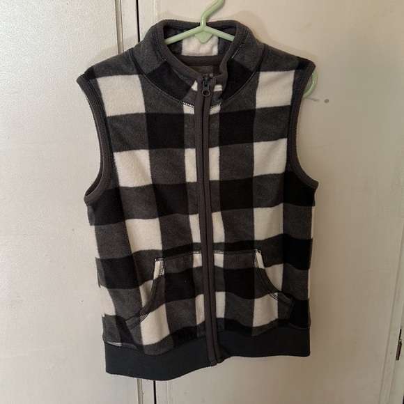 Boys Jumping Beans Checked Microfleece Vest - Picture 2 of 8